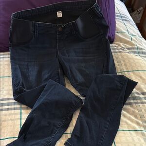 Old Navy Maternity Jeans “Rockstar” Skinny Side Panel 12